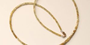Tube Faceted Polished Loose Diamond Beads Necklace