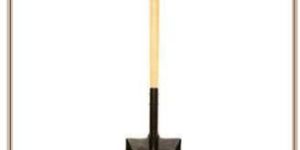 Square Mouth Shovel Wooden Handle Soft Grip