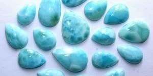 Natural Larimar Smooth Gemstones