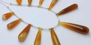 Yellow Chalcedony Smooth Beads
