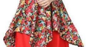 Floral Print Designer Red Kurti