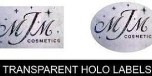 Transparent Holographic Labels, Stickers