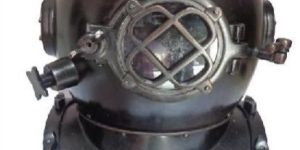 Iron Antique Black Navy Diving Helmet