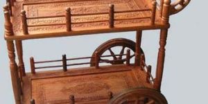 Wooden Handcrafted Service Trolley