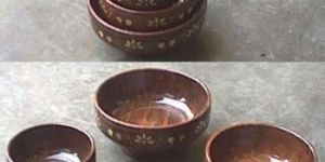 Wooden Salad Bowl Set