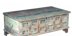 Wood Carved Coffee Table