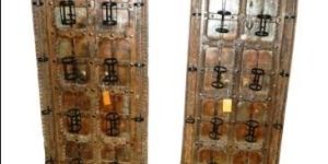 Antique Door Panel Bottle Holder