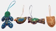 Christmas Hanging Ornaments Zari Handicrafts