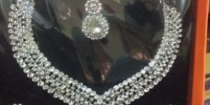 Rhinestone Choker Necklace Set