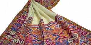 Wool Kani Pashmina Border Pattern
