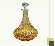 Yellow Wine Decanter with Spiral Fusion