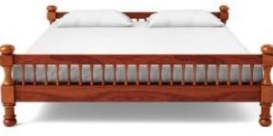 Oak Finish Queen Size Bed