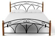 Wooden Post Metal Bed