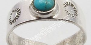 Turquoise Gemstone Handmade Adjustable Artisan TOE RING