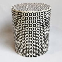 Round Bone Inlay Table