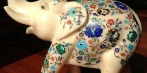 White Marble Handicraft Inlay