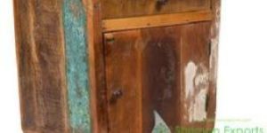 Reclaimed Teak Wood End Table