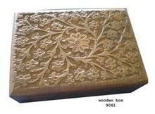 Natural Hand Carved Antique Wooden Box