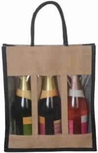 Three Bottle Window Bag