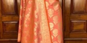 Peach Silk Suit Material