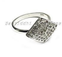 Silver Diamond Ring