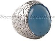 Sterling Silver Bezel Setting Ring,