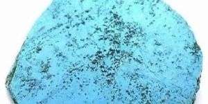 Turquoise Blue Howlite Stone Slab Slice