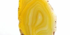 Yellow Onyx Agate Stone Slab Slice