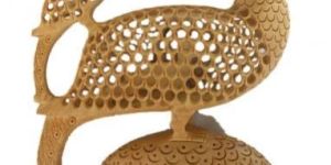 Wooden Peacock with Child Jali