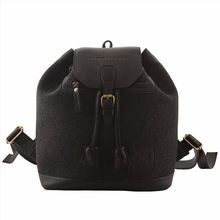 Genuine Leather Felt Mix Backpack