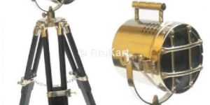 Vintage Hollywood Tripod Spotlight Lamp