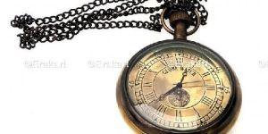 Vintage Pocket Watch Necklace FOB Chain