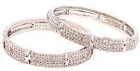 Silver Plated Diamond Bangles