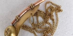 Brass Boatswain Whistle Chain