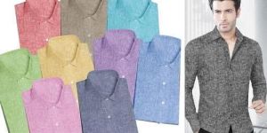 Printed Linen Zara Shirting Fabrics