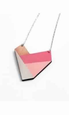 Wooden Pendant Necklace