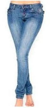 Ladies Plain Denim Jeans