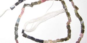 Turmaline Square Tube Beads