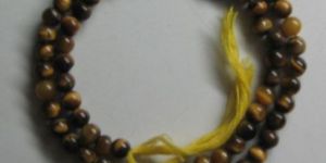 Yellow Tiger Eye Plain Round Beads