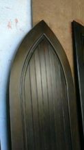 Gothic Arch Solid Wood Single Door