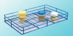 WIRE SAMPLE CONTAINER RACK, EPOXY COATED STEEL