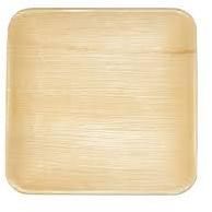 Square Arecanut Leaf Plates 8 Inch