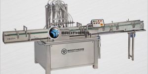 Automatic Twin Track Eight Head Liquid Bottle Filling Machine