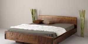 Natural Wooden Bed
