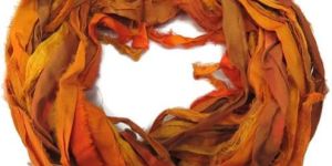 Sari Silk Ribbon: Orange