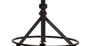 Wooden Top Black Stool Bar