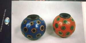 Horn and Bone Round Vase