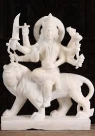 Marble Durga Mata Statue