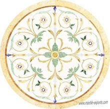 Round Marble Inlay Medallion