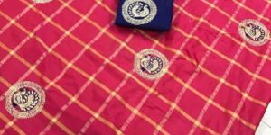 Red Panetar Sana Silk Embroidered Sarees